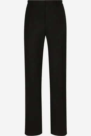 Dolce & Gabbana Pantalón De Pernera Recta De Lana Elástica - Hombre Pantalones Largos Y Cortos 46
