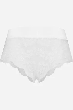 Dolce & Gabbana Culotte De Encaje Con Cinturilla De Raso - Mujer Lingerie 1