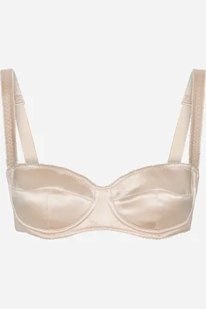 Dolce & Gabbana Sujetador Balconette En Raso - Mujer Lingerie Rosa Palo 5b