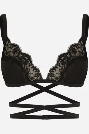 Dolce & Gabbana Satin And Lace Triangle Bra - Mujer Lingerie 2