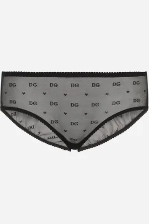 Dolce & Gabbana Slip En Tul Jacquard - Mujer Lingerie 1