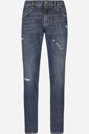 Dolce & Gabbana Vaqueros Slim De Denim Elástico - Hombre Denim Multicolor 44
