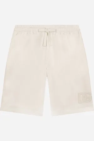 Dolce & Gabbana Bermudas De Gabardina Con Logotipo Dg - Hombre Pantalones Y Shorts 2 Years