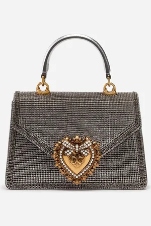 Dolce & Gabbana Bolso Devotion Pequeño De Strass Y Napa Mordoré - Mujer Bolsos Al Hombro Y Bandoleras Onesize