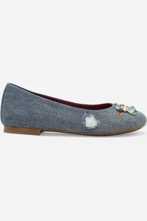 Dolce & Gabbana Bailarina En Patchwork De Denim - Mujer Zapatos (24-38) Multicolor 30