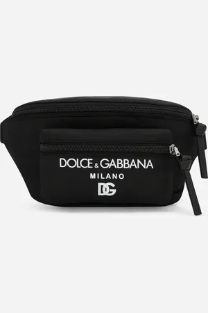 Dolce & Gabbana Riñonera De Nailon Con Milano Estampado - Hombre Accesorios Tela Onesize