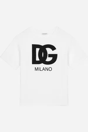 Dolce & Gabbana Jersey T-shirt With Dg Logo Print - Baby Male Camisetas Y Sudaderas 3 Years