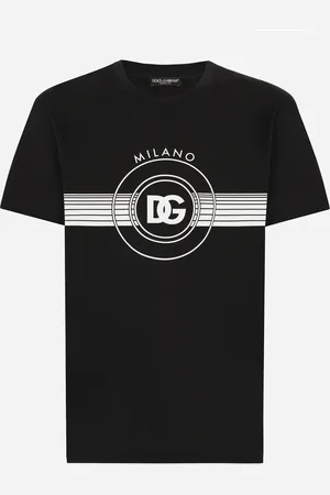 Dolce & Gabbana Camiseta De Manga Corta De Algodón Con Estampado Dg - Hombre Camisetas Y Polos 44