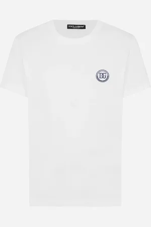 Dolce & Gabbana Camiseta De Manga Corta Con Dg Bordado - Hombre Camisetas Y Polos 44