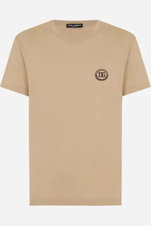 Dolce & Gabbana Camiseta De Manga Corta Con Dg Bordado - Hombre Camisetas Y Polos 44