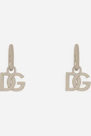 Dolce & Gabbana Pendientes A Presión Con Logotipo Dg - Hombre Bisutería Metal Onesize