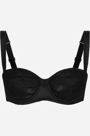 Dolce & Gabbana Sujetador Balconette En Raso Con Encaje - Mujer Lingerie Seda 1b