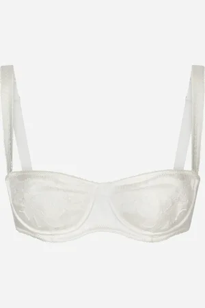 Dolce & Gabbana Sujetador Balconette, Con Relleno, De Raso Y Encaje - Mujer Lingerie Seda 2b