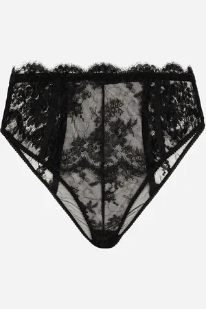 Dolce & Gabbana Slip De Talle Alto Con Encaje - Mujer Lingerie Encaje 1