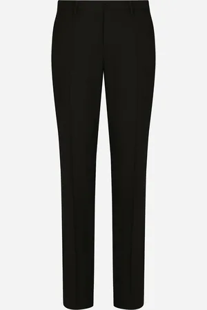 Dolce & Gabbana Pantalón Sastre De Sarga Elástica - Hombre Pantalones Largos Y Cortos 46