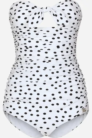 Dolce & Gabbana Bañador Sin Tirantes Con Estampado De Lunares - Mujer Moda Baño 2