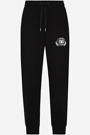 Dolce & Gabbana Pantalón Estilo Jogger De Punto Con Logotipo Dg Estampado - Hombre Pantalones Largos Y Cortos 52