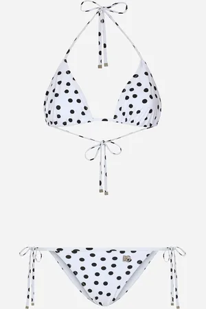 Dolce & Gabbana Bikini De Triángulo Con Estampado De Lunares - Mujer Moda Baño 1