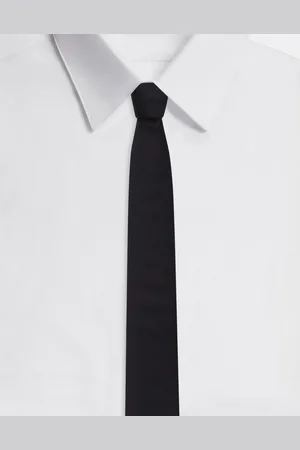 Dolce & Gabbana Corbata De Seda Con Logotipo Dg - Hombre Corbatas Y Pañuelos Azul Seda Onesize