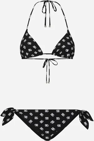Dolce & Gabbana Bikini De Triángulo Acolchado Con Estampado Del Logotipo Dg - Mujer Moda Baño 1