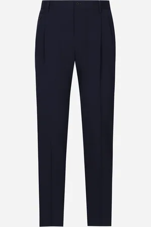 Dolce & Gabbana Pantalón Sastre De Sarga Elástica - Hombre Pantalones Largos Y Cortos 44