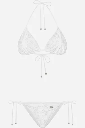 Dolce & Gabbana Bikini De Triángulo De Bordado Inglés - Mujer Moda Baño 2