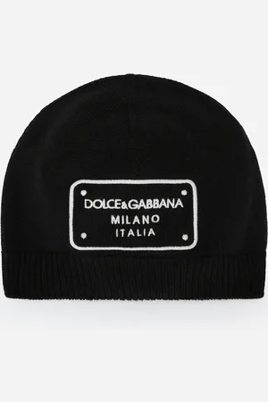 Dolce & Gabbana Gorro De Punto Con Placa Con Logotipo - Hombre Accesorios L