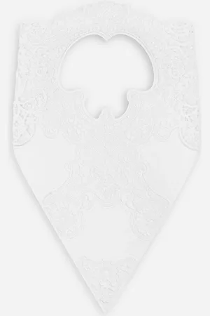 Dolce & Gabbana Velete De Algodón Con Bordado Cut-out - Mujer Sombreros Y Guantes Onesize