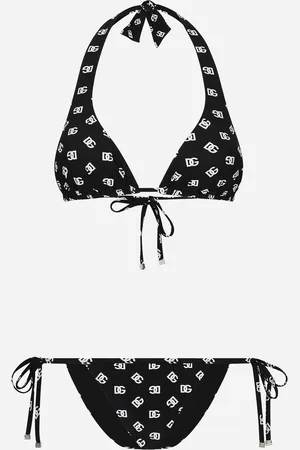 Dolce & Gabbana Bikini De Triángulo Con Estampado Del Logotipo Dg - Mujer Moda Baño 1