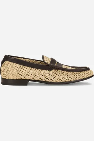 Dolce & Gabbana Mocasín De Rafia Trenzada - Hombre Mocasines Y Mocasines Driver 41