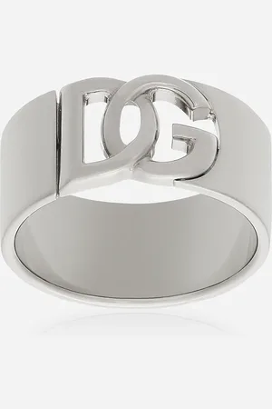 Dolce & Gabbana Anillo Con Logotipo Dg Cortado - Hombre Bisutería Metal M