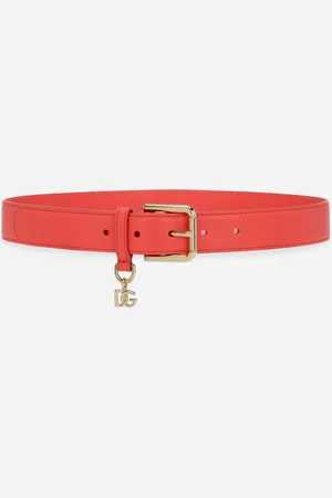 Dolce & Gabbana Cinturón Con Detalle Dg - Mujer Cinturones Piel 80