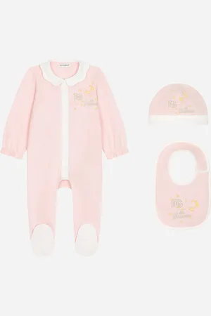 Dolce & Gabbana Set De Regalo De 3 Piezas De Interlock Con Estampado De Lunas Y Estrellas - Mujer Set Regalo Y Body 3/6 Months