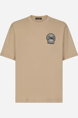 Dolce & Gabbana Camiseta De Algodón Con Logotipo Dg Bordado - Hombre Camisetas Y Polos 44