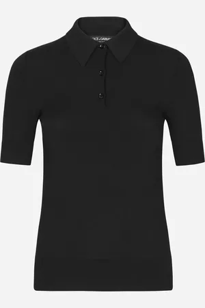 Dolce & Gabbana Polo De Viscosa - Mujer Camisetas Y Sudaderas 36