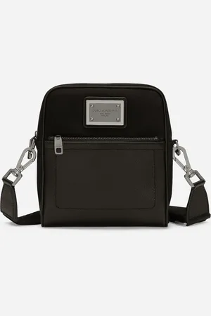 Dolce & Gabbana Bolso Bandolera En Piel De Becerro Granulada Y Nailon - Hombre Bandoleras Tela Onesize