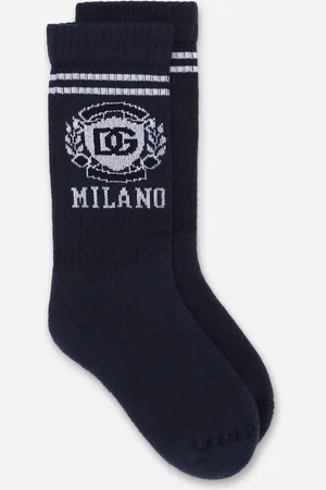 Dolce & Gabbana Calcetines De Rizo Con Logotipo Dg - Hombre Accesorios L