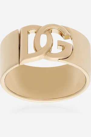 Dolce & Gabbana Anillo Con Logotipo Dg Cortado - Hombre Bisutería Metal M