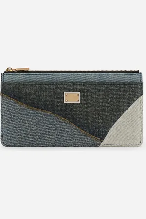 Dolce & Gabbana Tarjetero Grande De Denim - Mujer Monederos Y Marroquinería Onesize