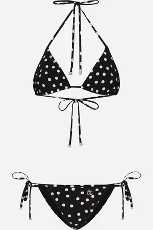 Dolce & Gabbana Bikini De Triángulo Con Estampado De Lunares - Mujer Moda Baño 1