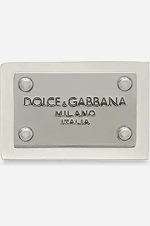 Dolce & Gabbana Broche Tipo Pin Con Placa Con Logotipo - Hombre Bisutería Plateado Metal Onesize