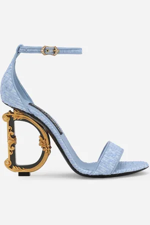 Dolce & Gabbana Sandalia Dg Barocco En Tejido De Rizo - Mujer Sandalias Y Cuñas 36