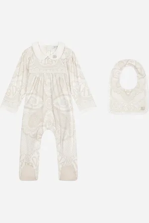 Dolce & Gabbana Set De Regalo De 2 Piezas De Interlock Con Estampado Dg Loves Newborn - Mujer Set Regalo Y Body 6/9 Months