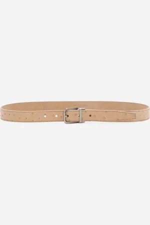 Dolce & Gabbana Cinturón De Avestruz - Hombre Cinturones 95