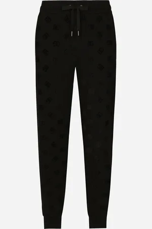 Dolce & Gabbana Pantalón De Chándal De Punto Con Estampado Integral De Logotipo Dg - Hombre Pantalones Largos Y Cortos 44