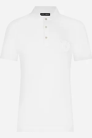 Dolce & Gabbana Polo De Algodón Con Logotipo Dg Bordado - Hombre Camisetas Y Polos 44