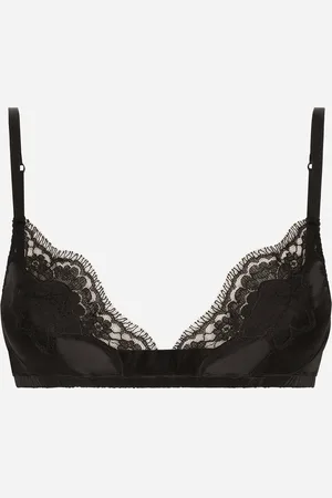 Dolce & Gabbana Sujetador De Copa Blanda En Raso Con Encaje - Mujer Lingerie Seda 3