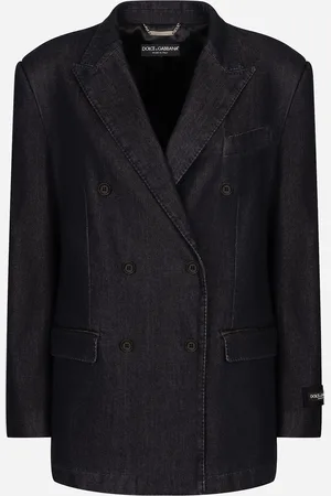Dolce & Gabbana Chaqueta Taormina De Botonadura Doble En Denim De Algodón Y Seda - Mujer Denim 36