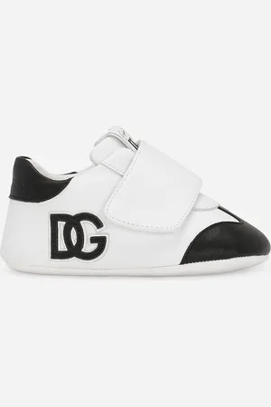 Dolce & Gabbana Zapatilla Baja En Piel De Becerro Con Logotipo Dg - Hombre Zapatos Recién Nacido (16-20) Negro 17