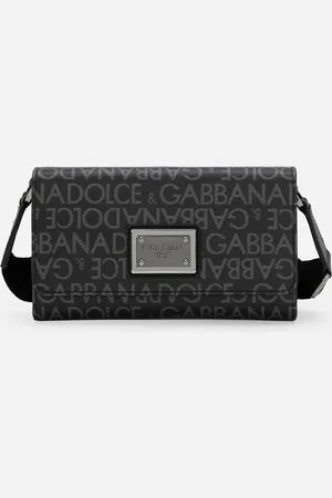 Dolce & Gabbana Bolso Bandolera De Tejido Jacquard Revestido - Hombre Bandoleras Tela Onesize